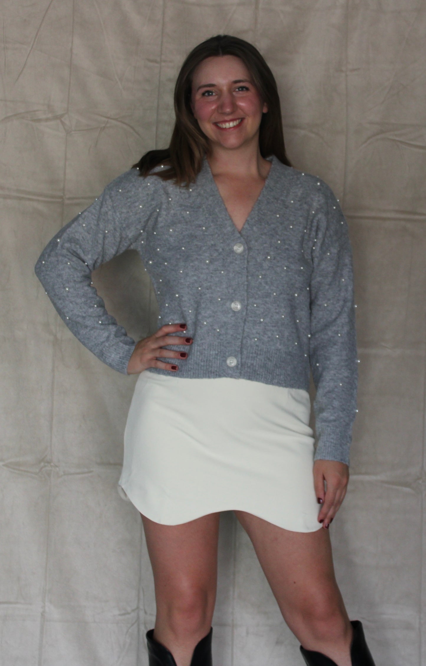 Asymmetrical Ivory Skirt
