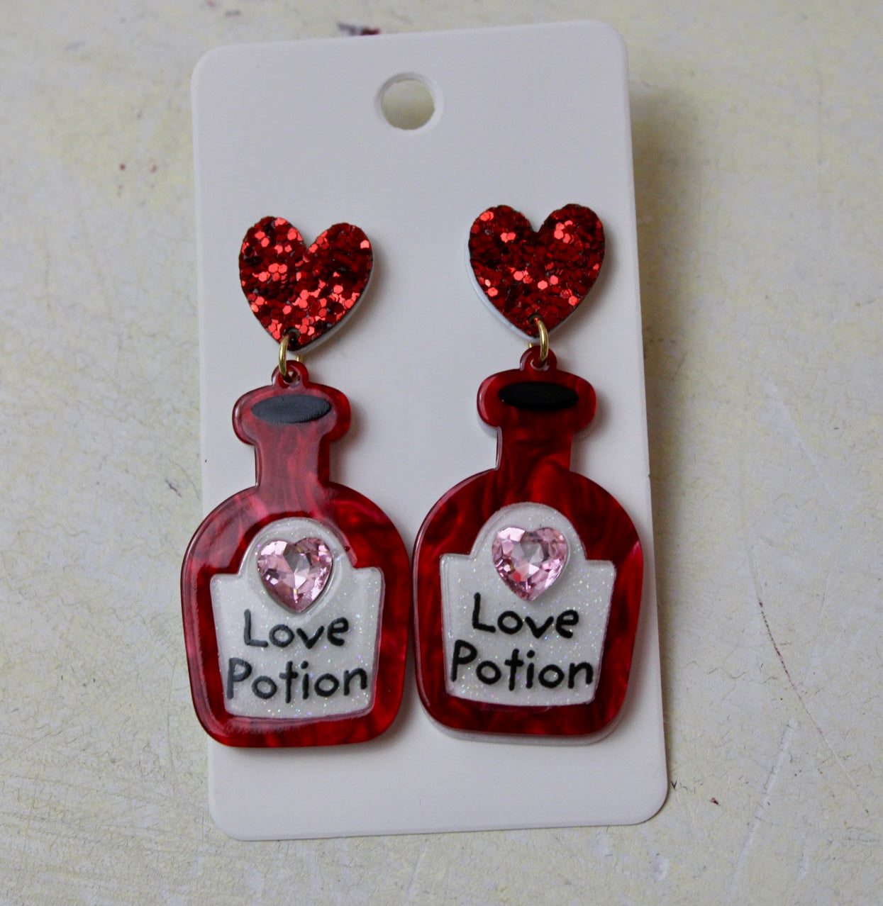 Love Potion Acrylic Earrings