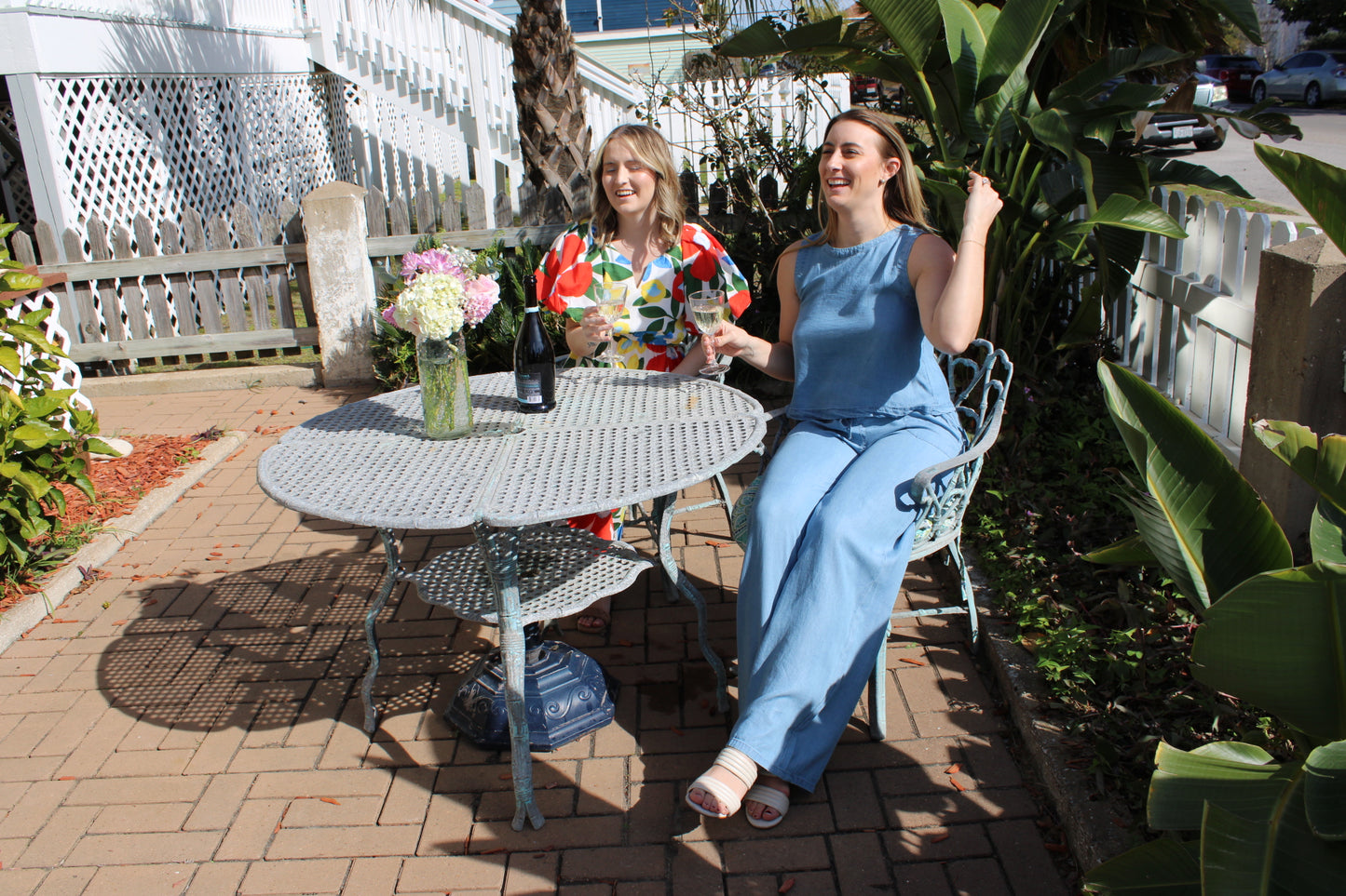 Chambray Drawstring Pants