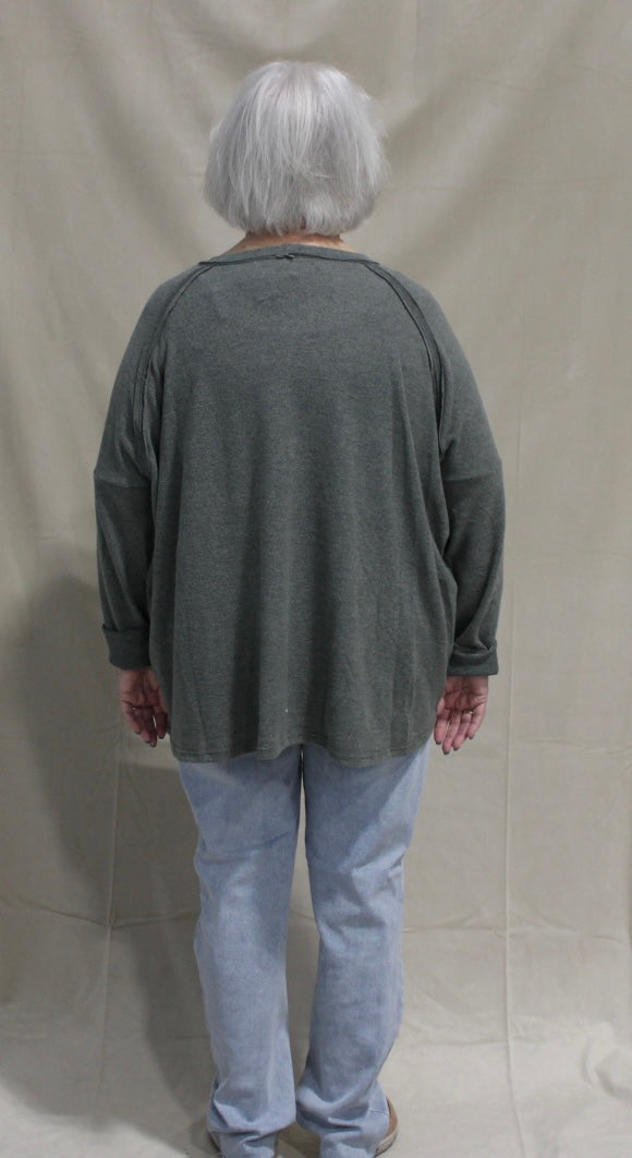 Olive Ash Lightweight Sweater