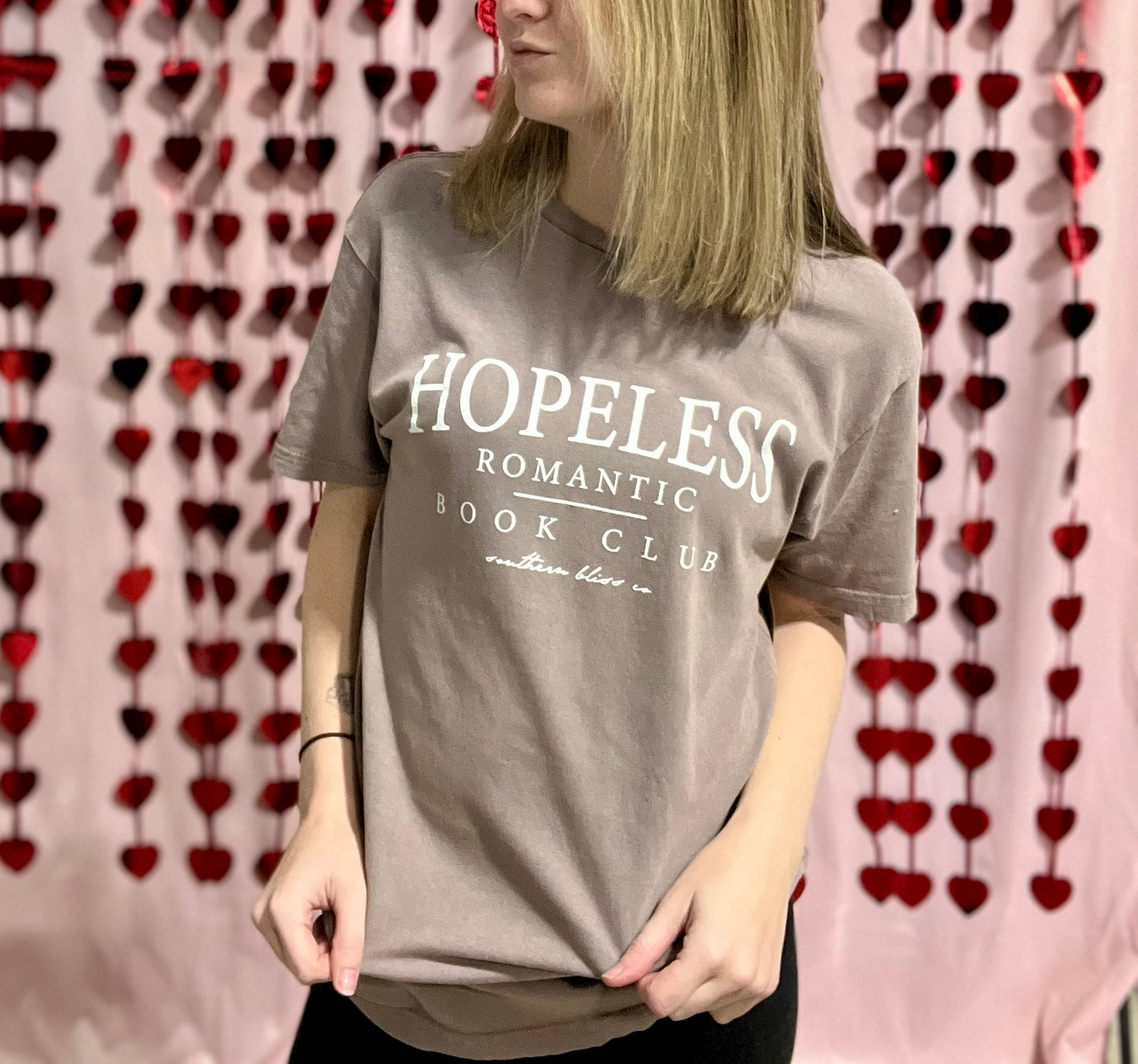 Hopeless Romantic Mauve Tee Shirt