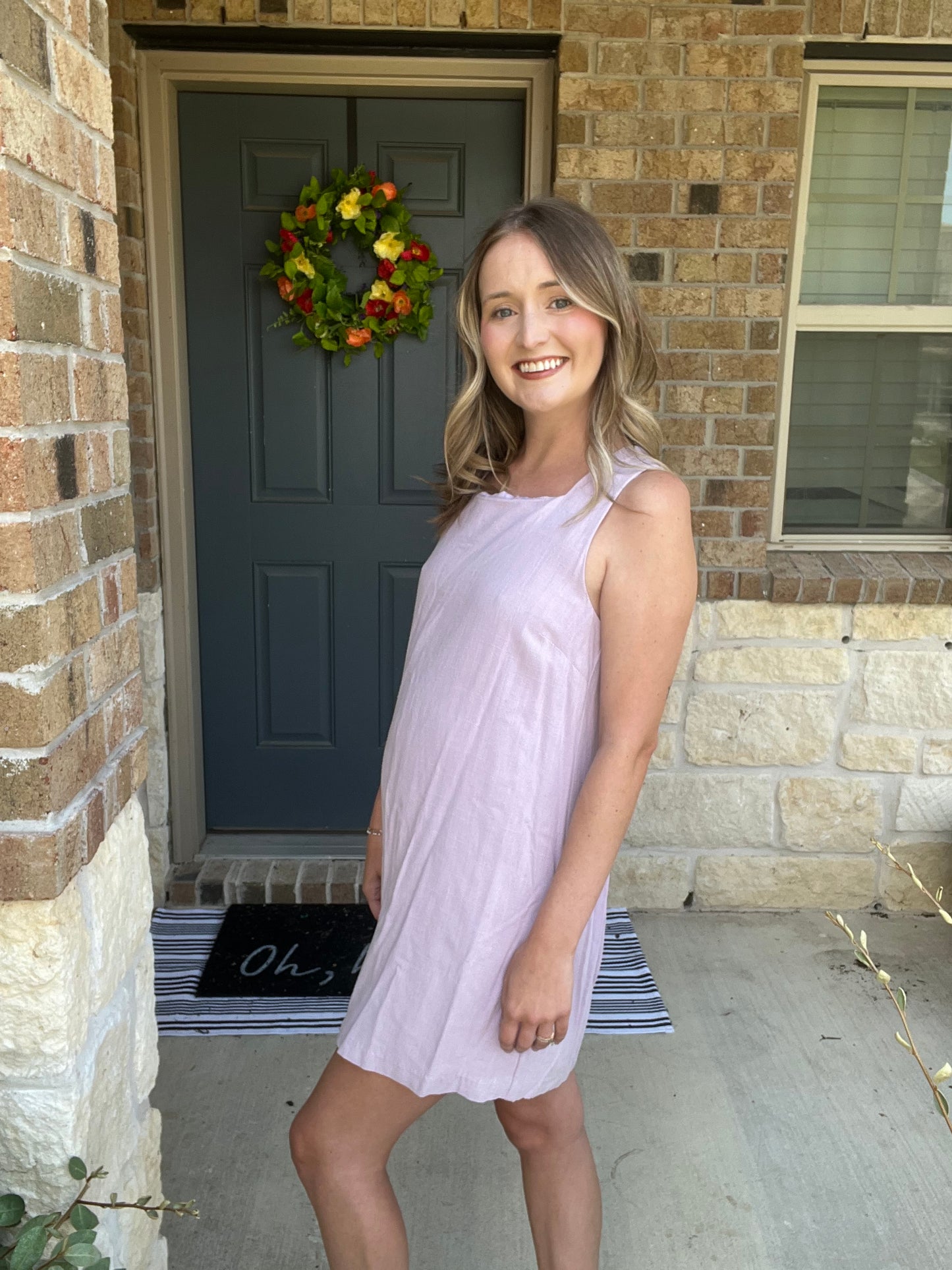 La Luna Lavender Cut Out Mini Dress