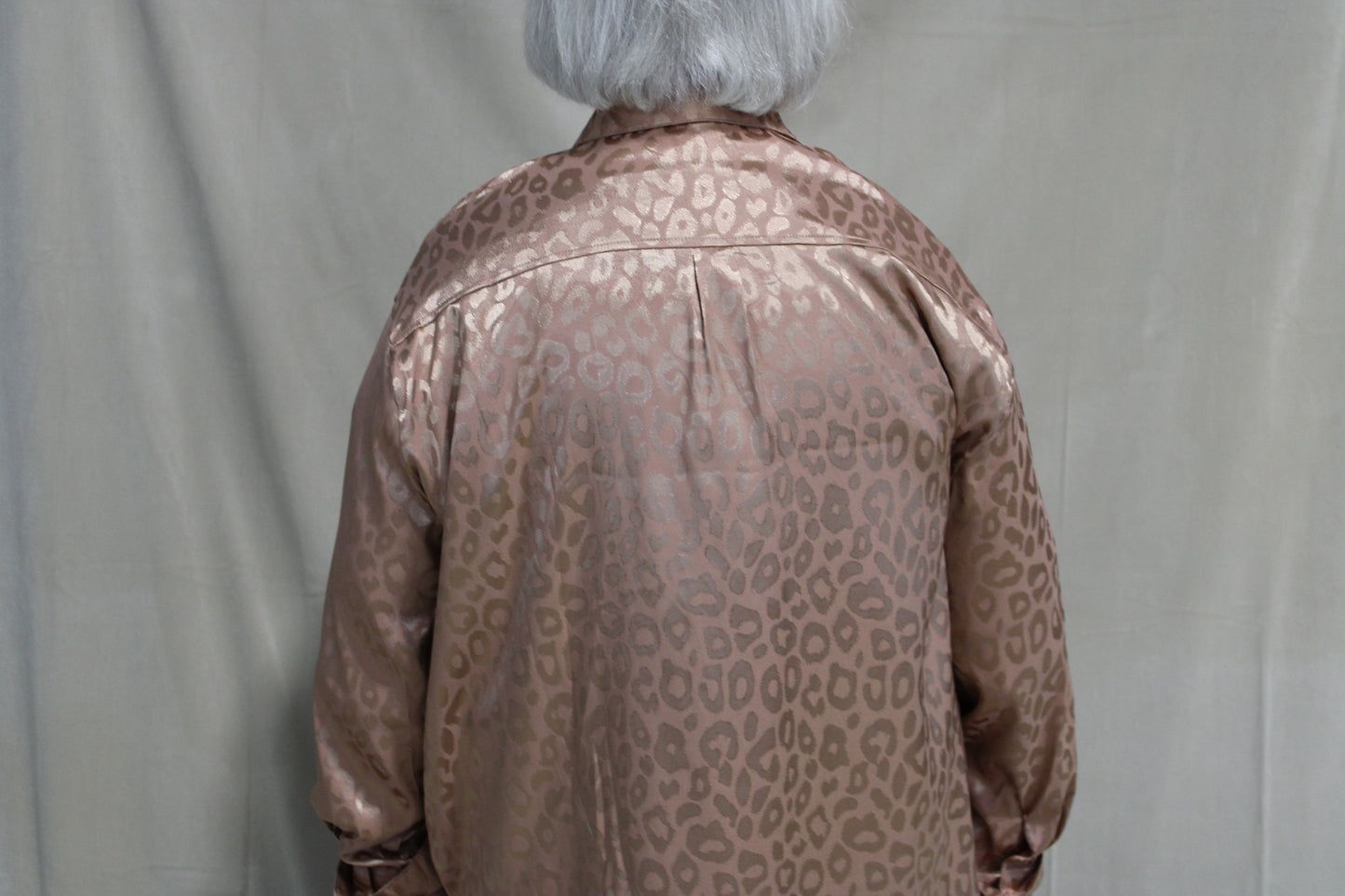 Metallic Rose Gold Leopard Top