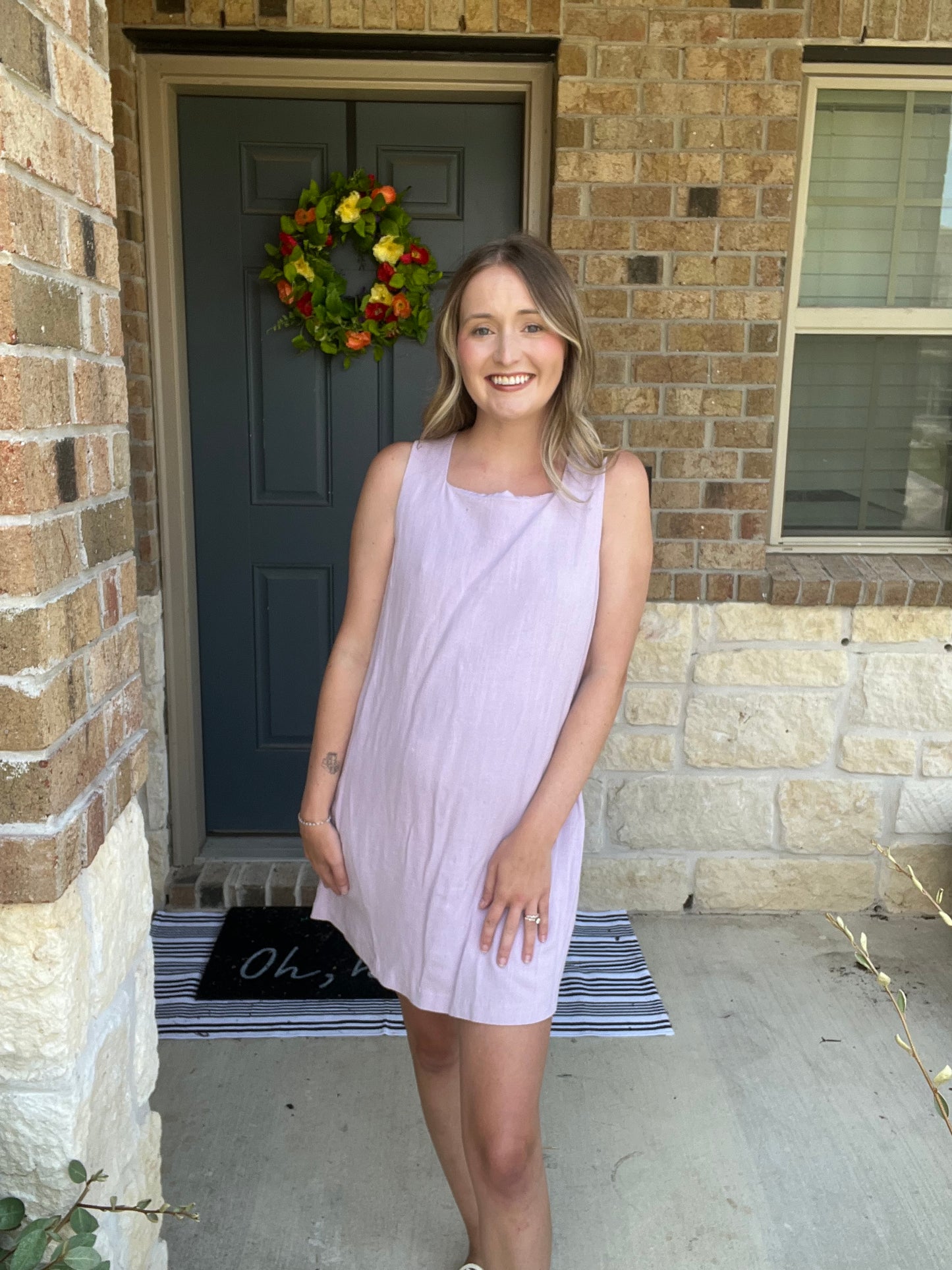 La Luna Lavender Cut Out Mini Dress