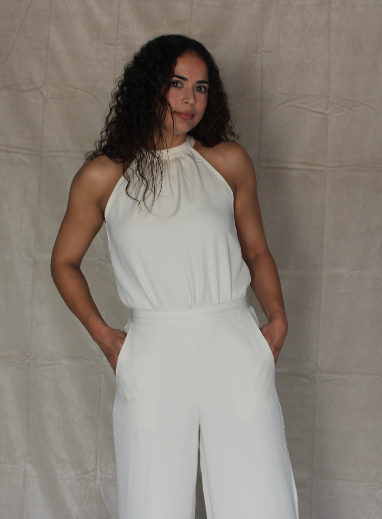 White Wide Leg Pants