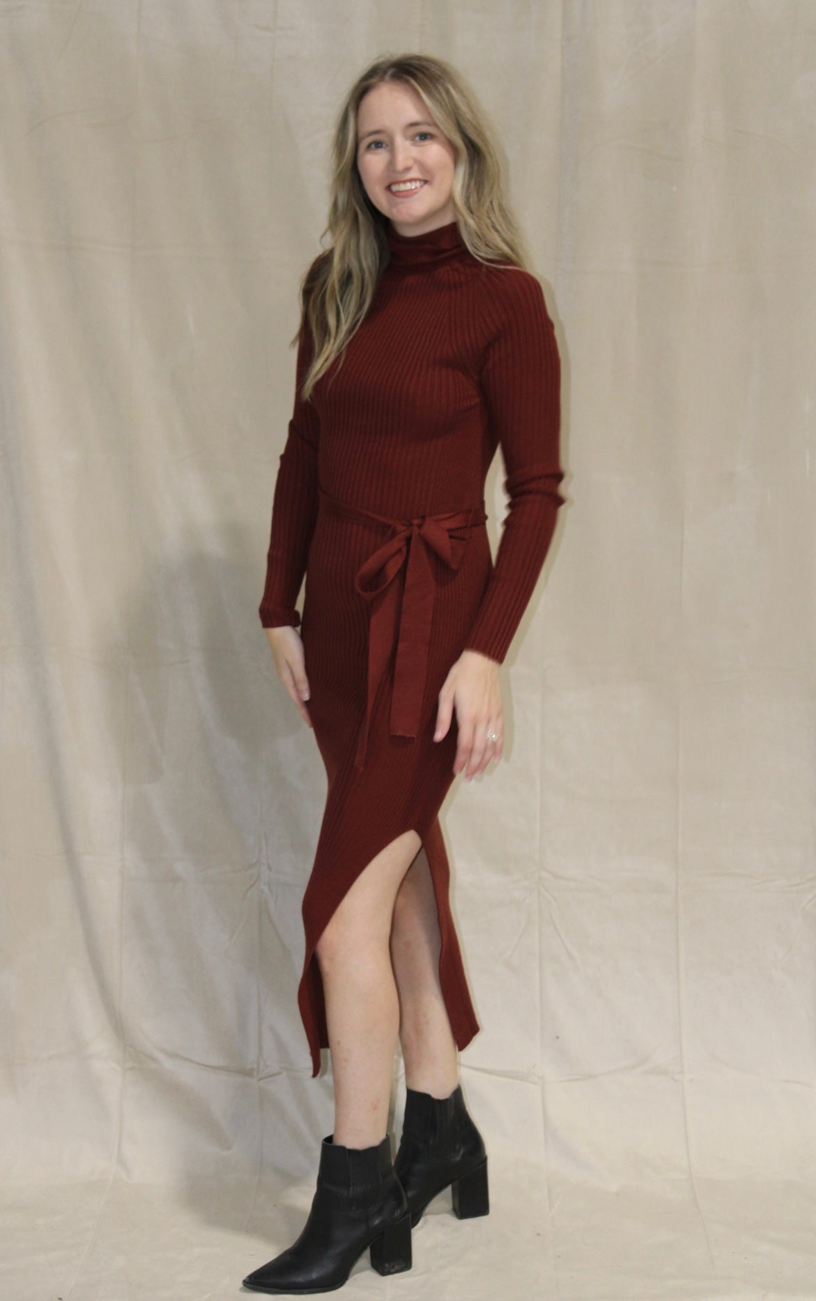 Redwood Wrap Sweater Dress