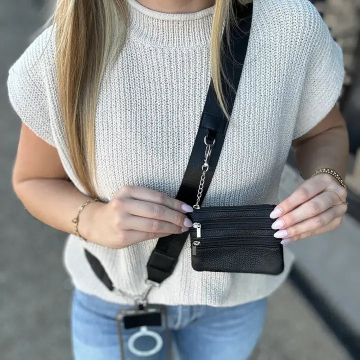 Phone Holder Crossbody Lanyard with Wallet