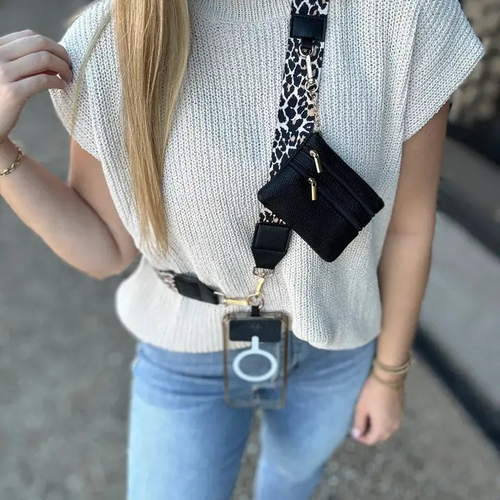 Phone Holder Crossbody Lanyard with Wallet