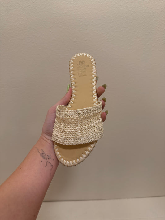 The Dixie Sandal - Bone