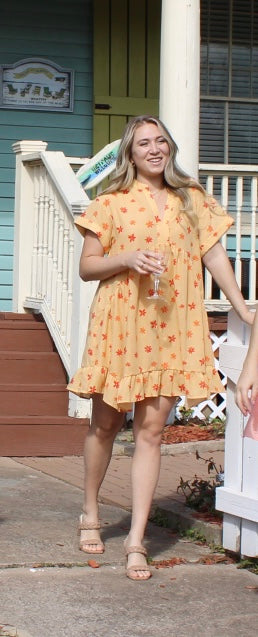 Daisy Cotton Short Sleeved Dress