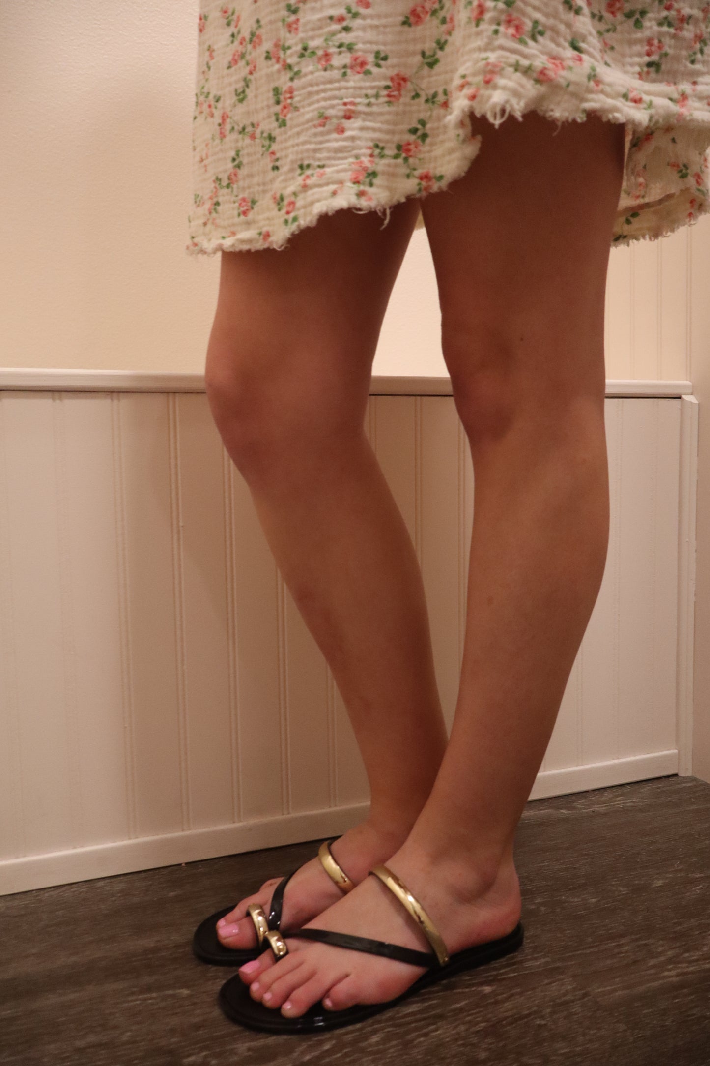 The Dottie Sandal - Black