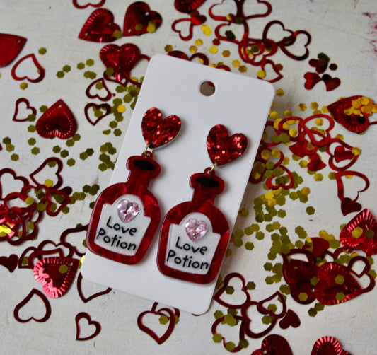 Love Potion Acrylic Earrings