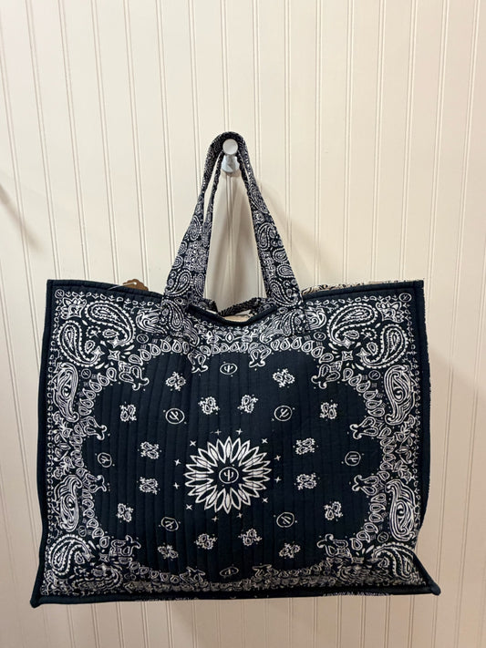 Black Bandana Tote Bag