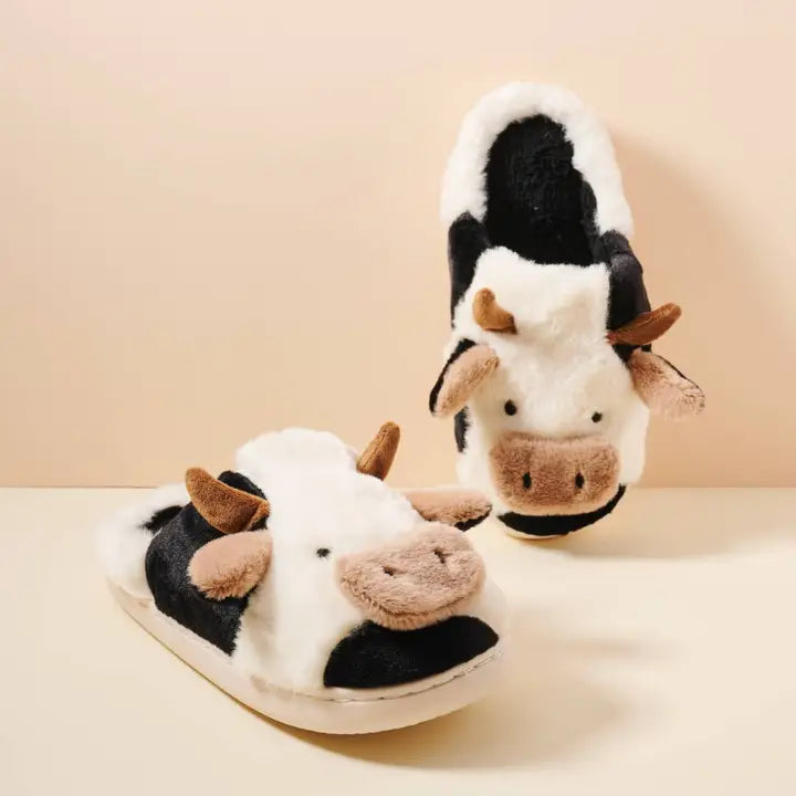 Cow Stuffy House Shoes