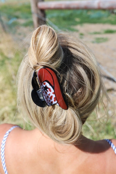 Cowboy Hat Claw Clip