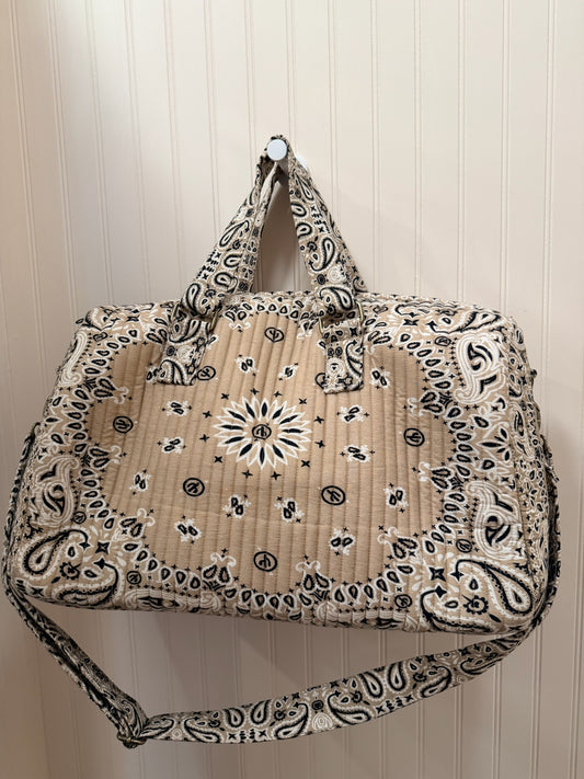 Tan Bandana Duffle Bag