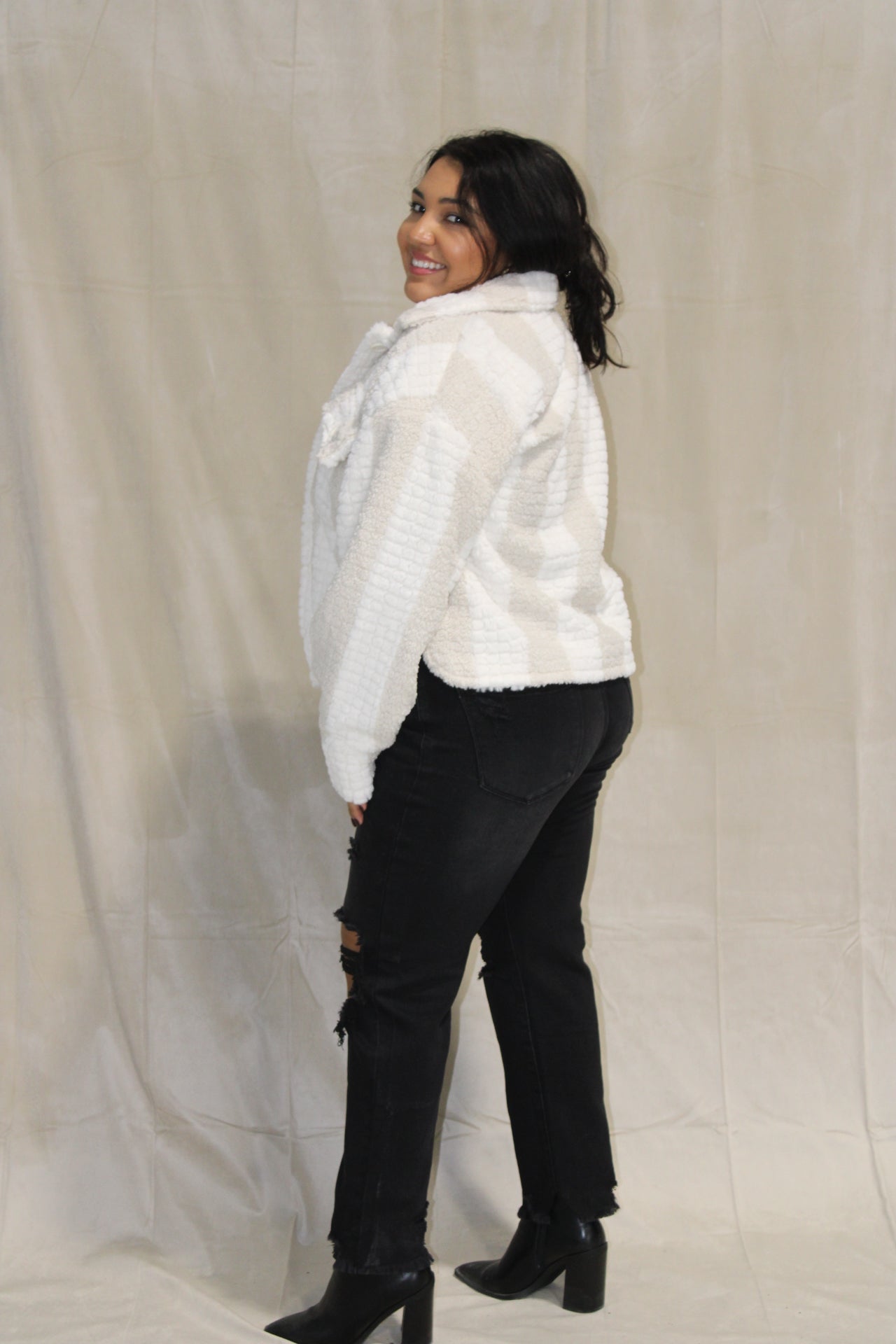 Cream Fur Jacket
