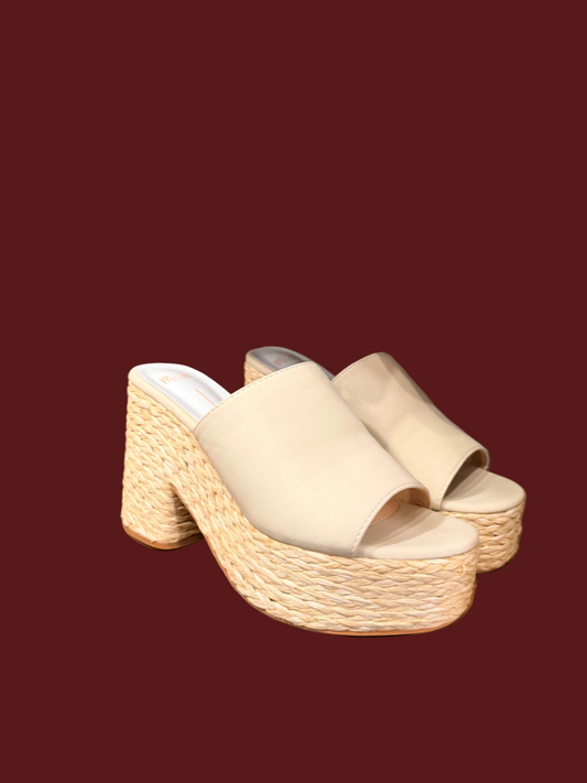 The Ashlyn Wedge - Ivory