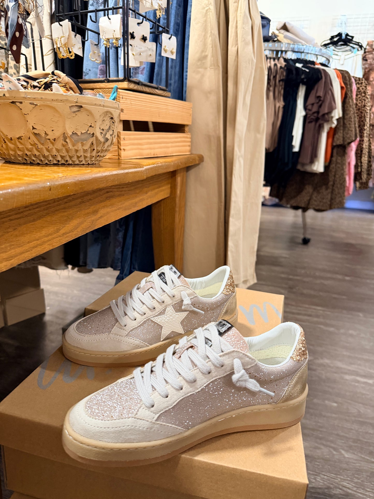 The Avery Sneaker - Gold