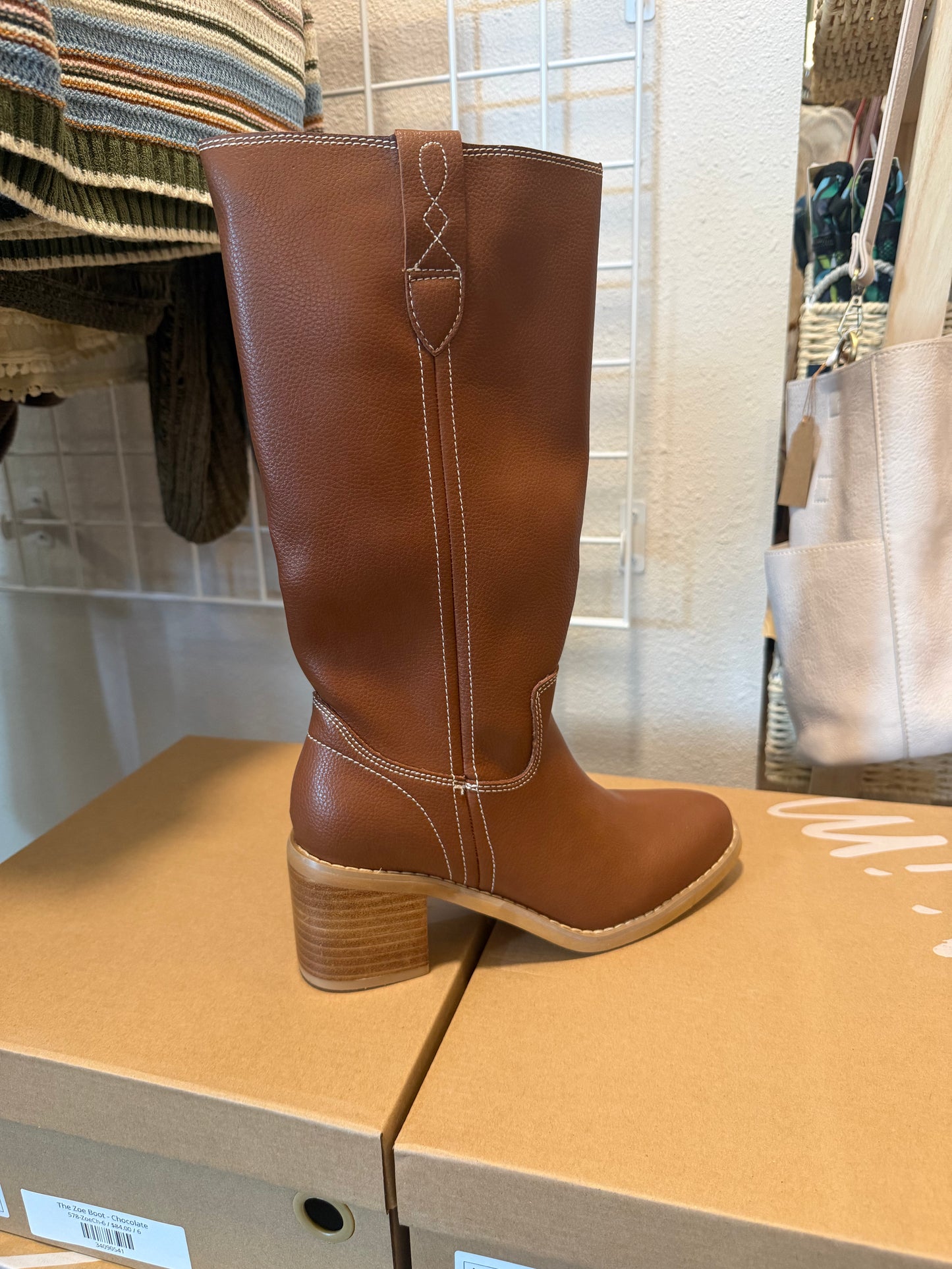 The Zoe Boot - Chocolate