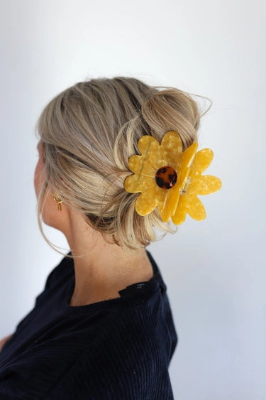 Jumbo Sunflower Claw Clip
